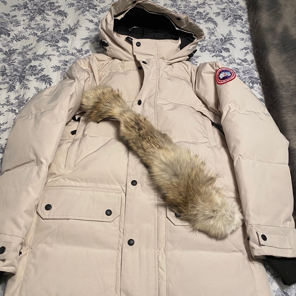 NEW MEN’s Canada Goose Parka Coat Jacket ivory